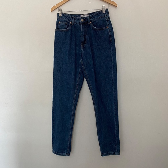 **$5 SALE** Primark Medium Wash Straight Leg High Waisted Jeans - Picture 1 of 4